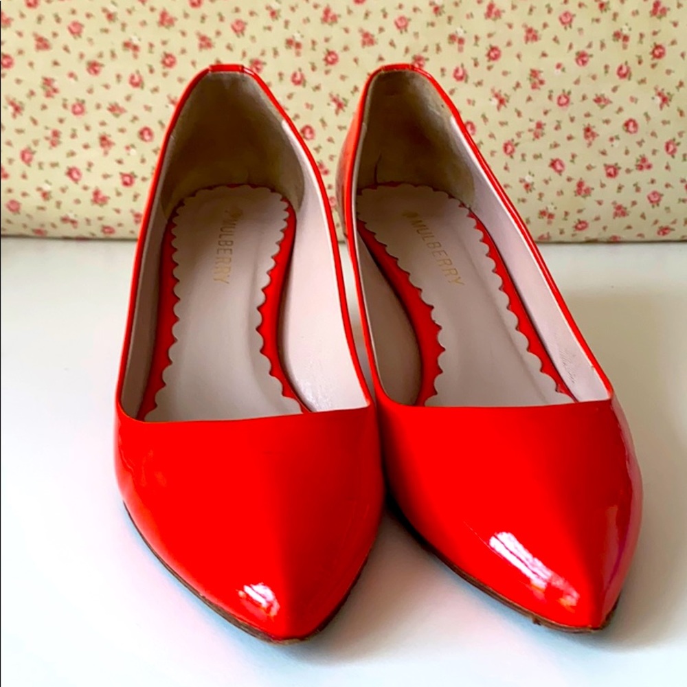 Burst of Colour! Mulberry Patent Leather Low 👠